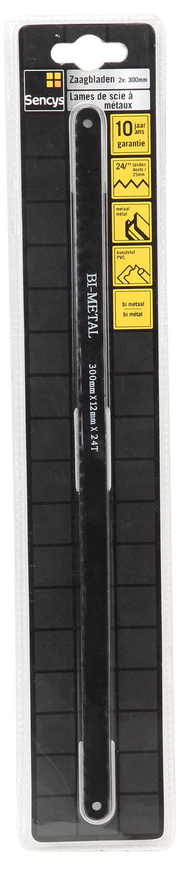 Sencys zaagblad 24T 300x12mm – 2 stuks