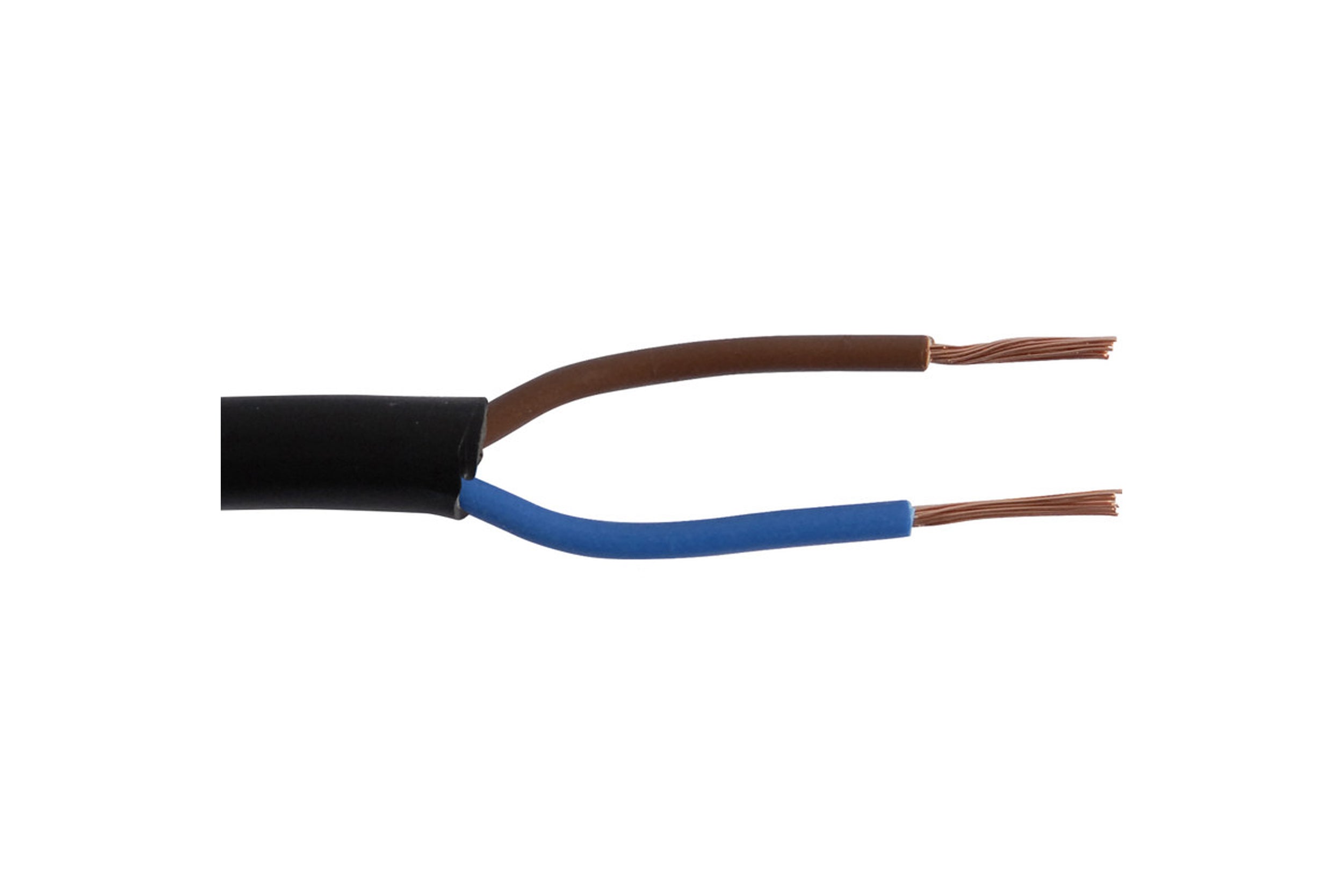 Sencys stroomkabel VTLB 10m 2x0,75 mm² zwart