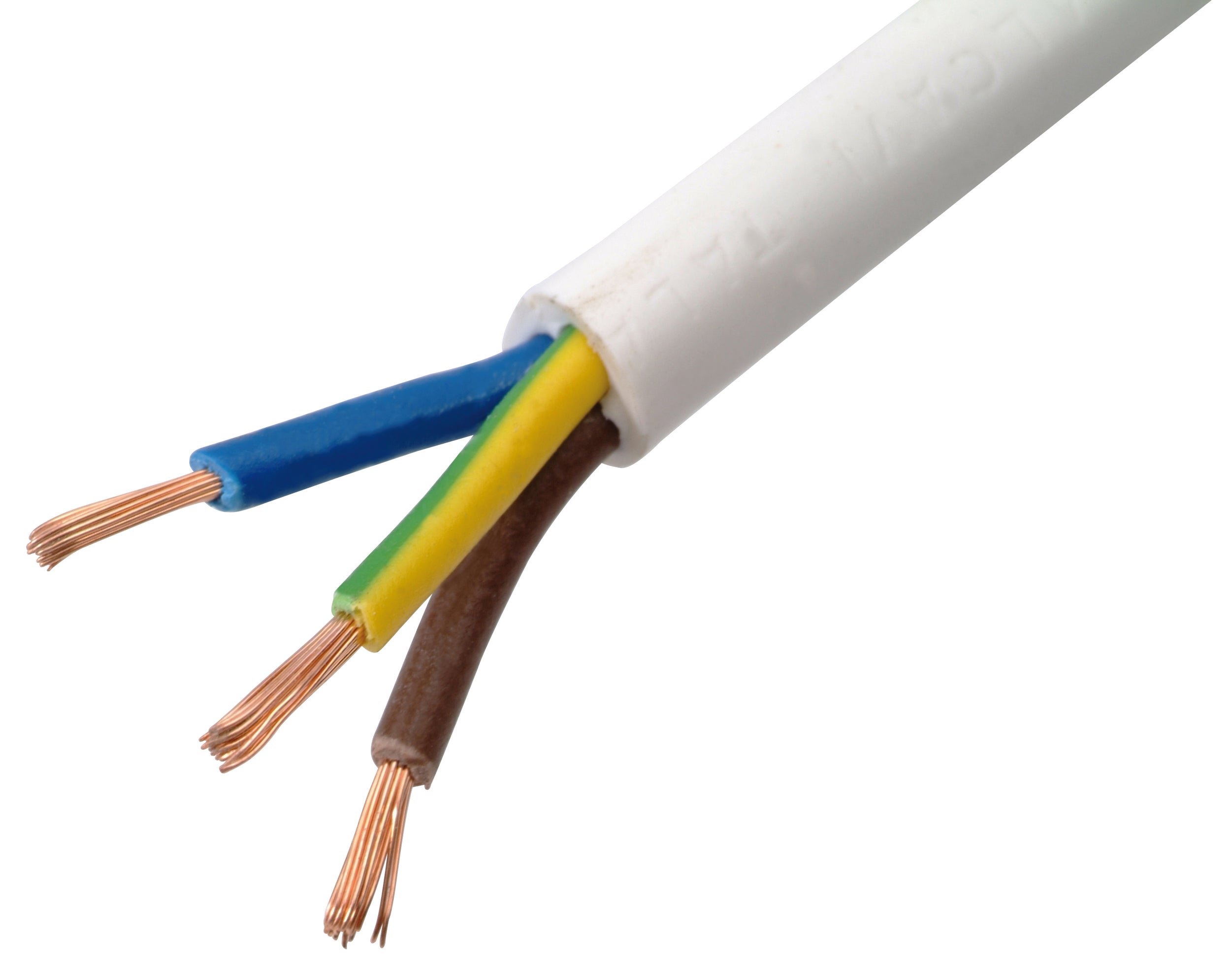 Sencys stroomkabel VTMB 10m 3x1 mm² wit