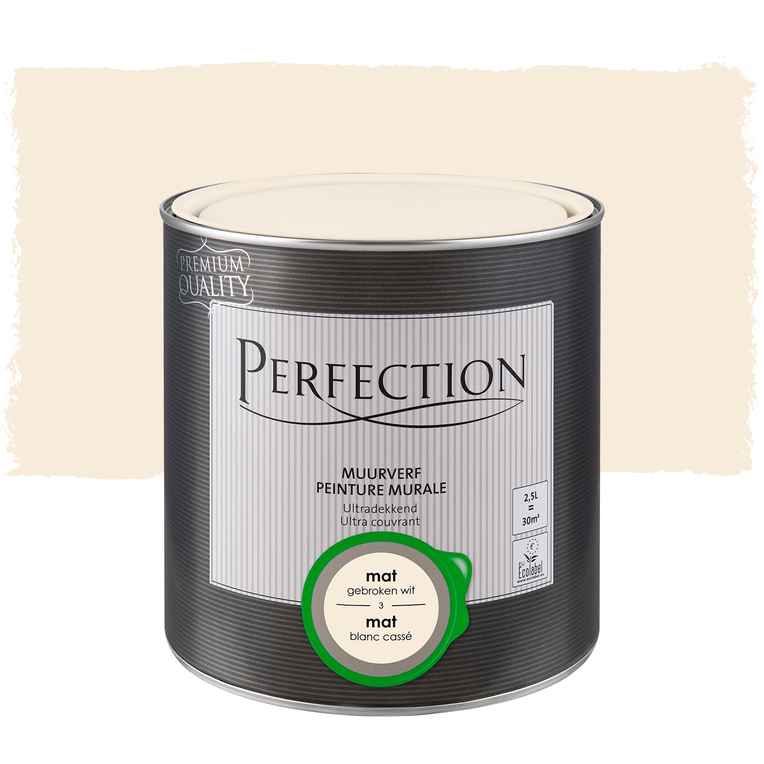 Perfection muurverf Ultradekkend mat gebroken wit 2,5L