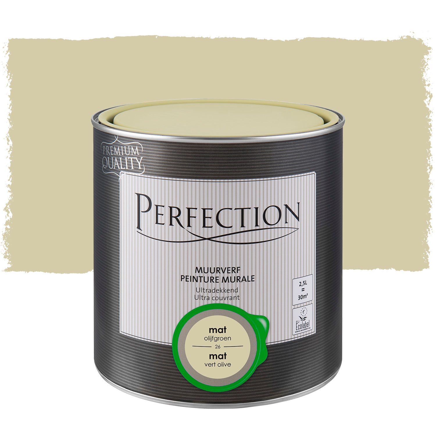 Perfection muurverf Ultradekkend mat olijfgroen 2,5L