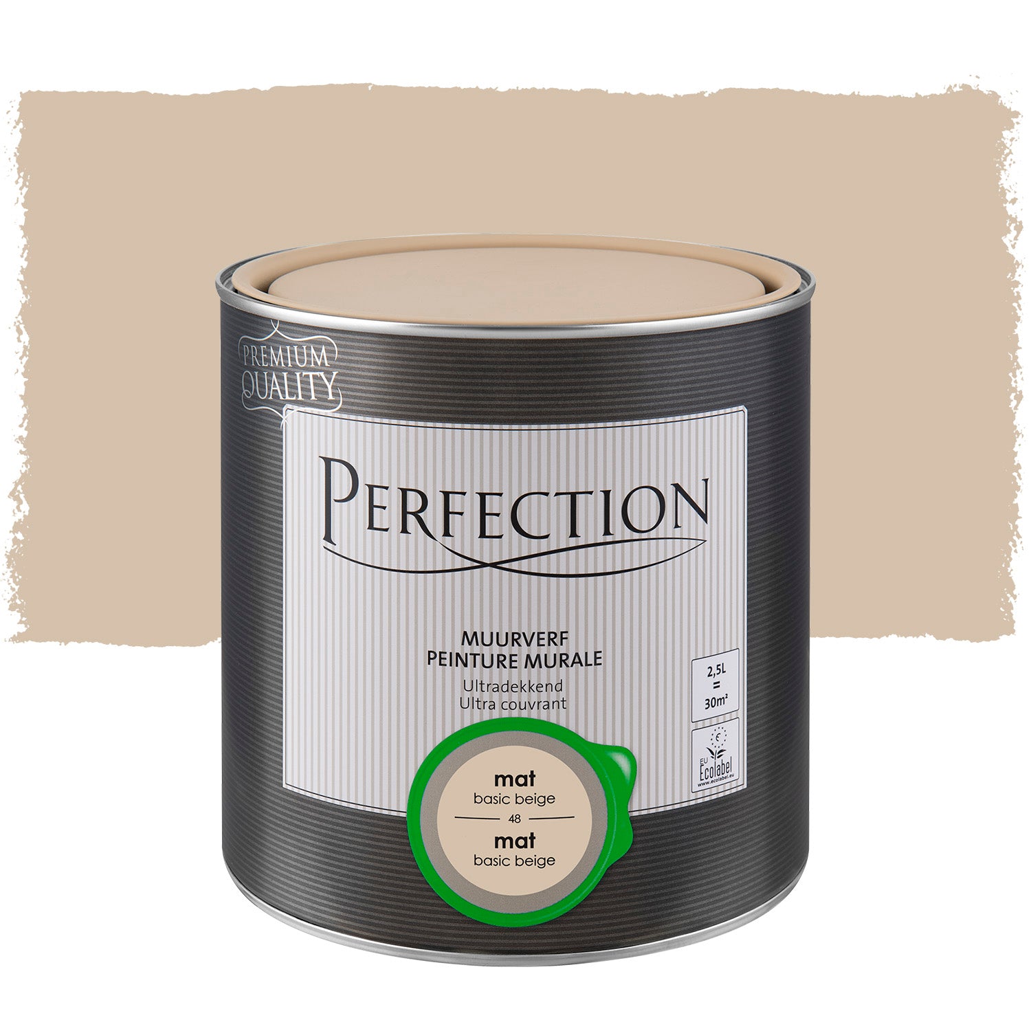 Perfection muurverf ultradekkend mat basic beige 2,5L