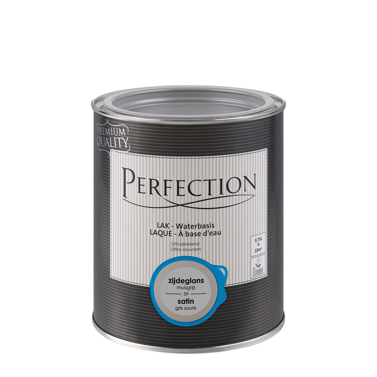 Perfection lak Ultradekkend zijdeglans muisgrijs 750ml