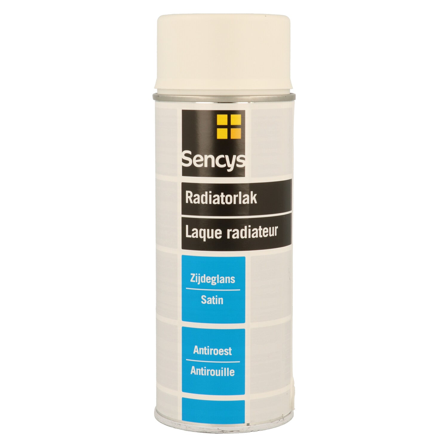 Sencys radiatorlak wit zijdeglans 400ml