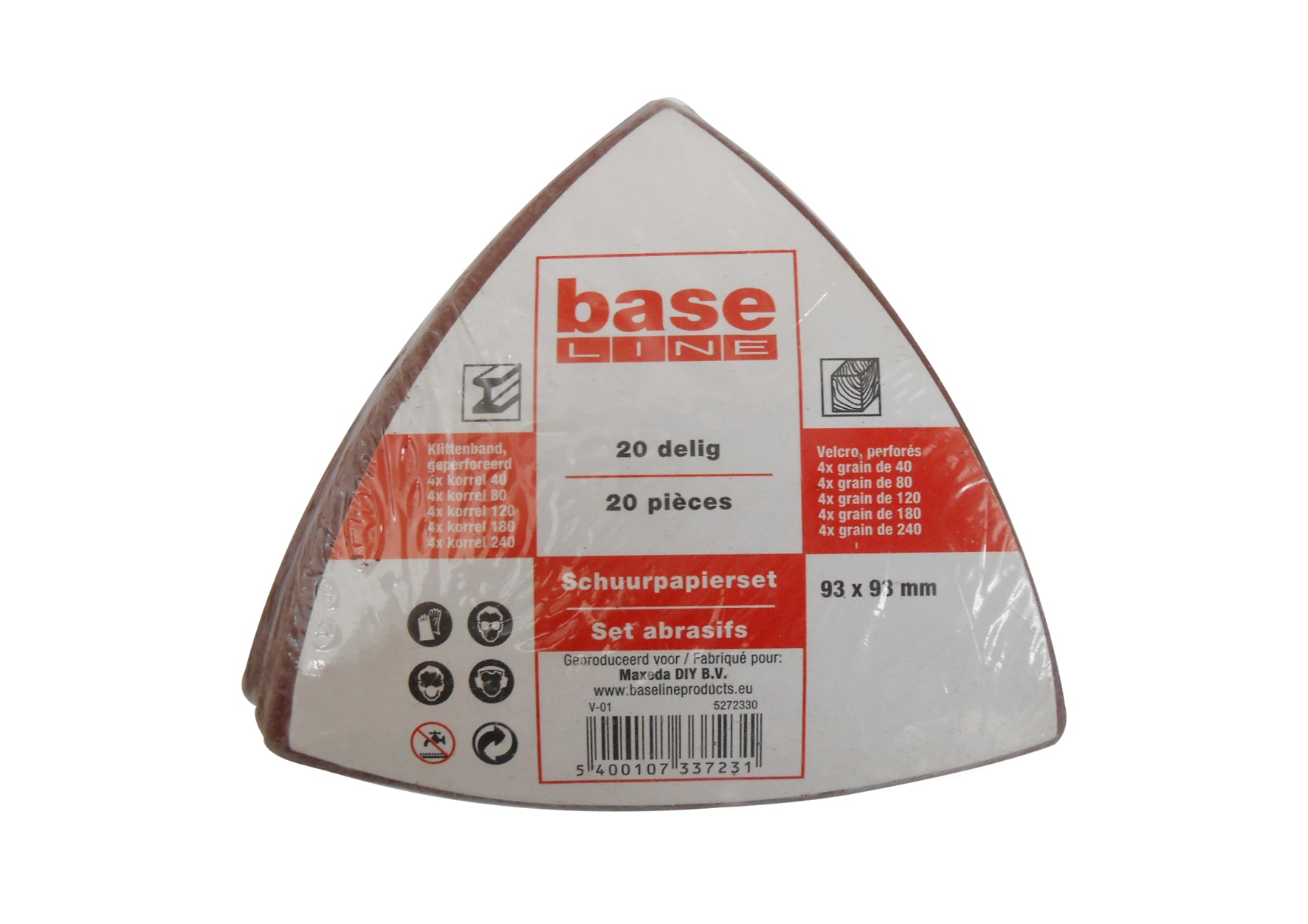 Baseline schuurpapierpack Delta 20stuks