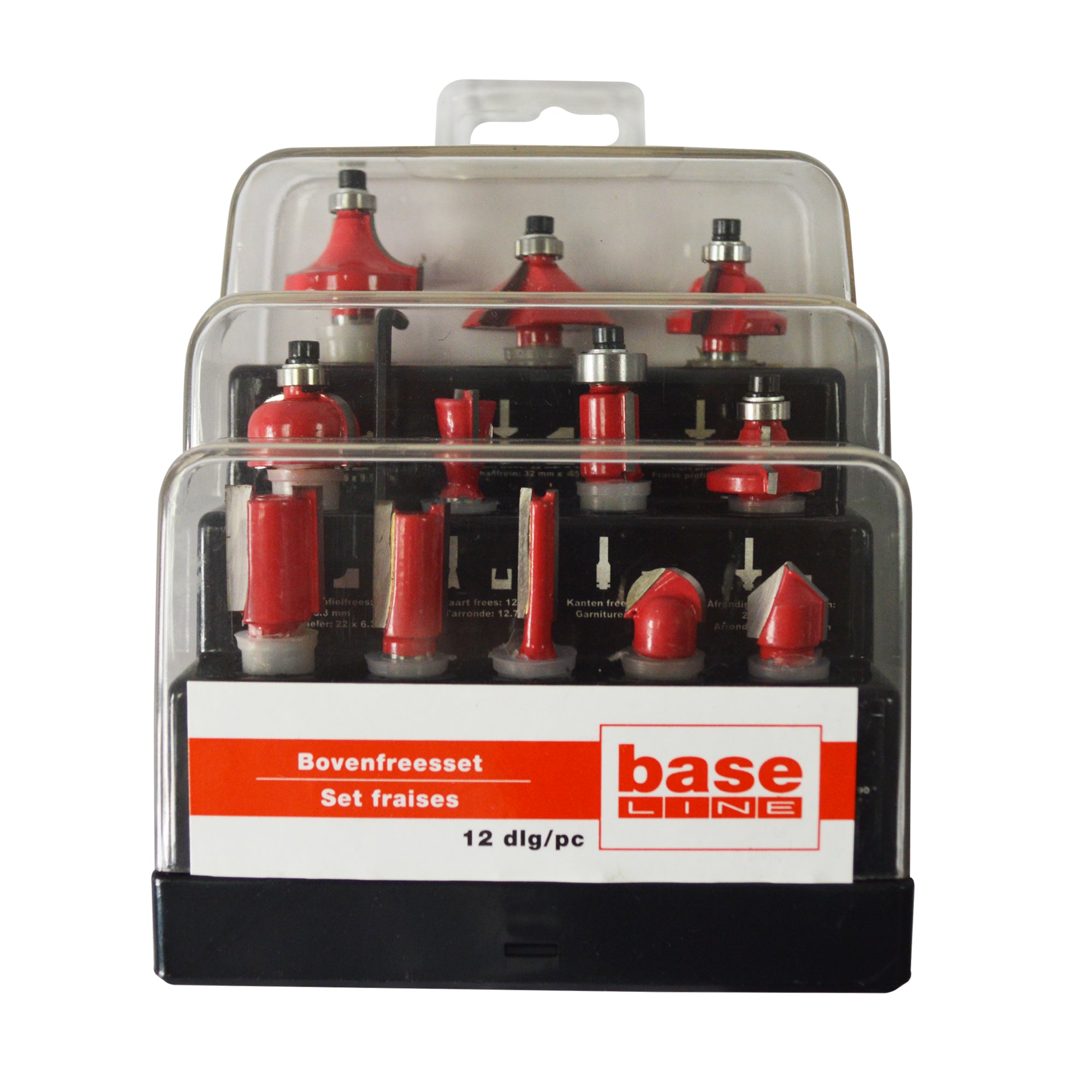 Baseline bovenfreesset – 12 stuks