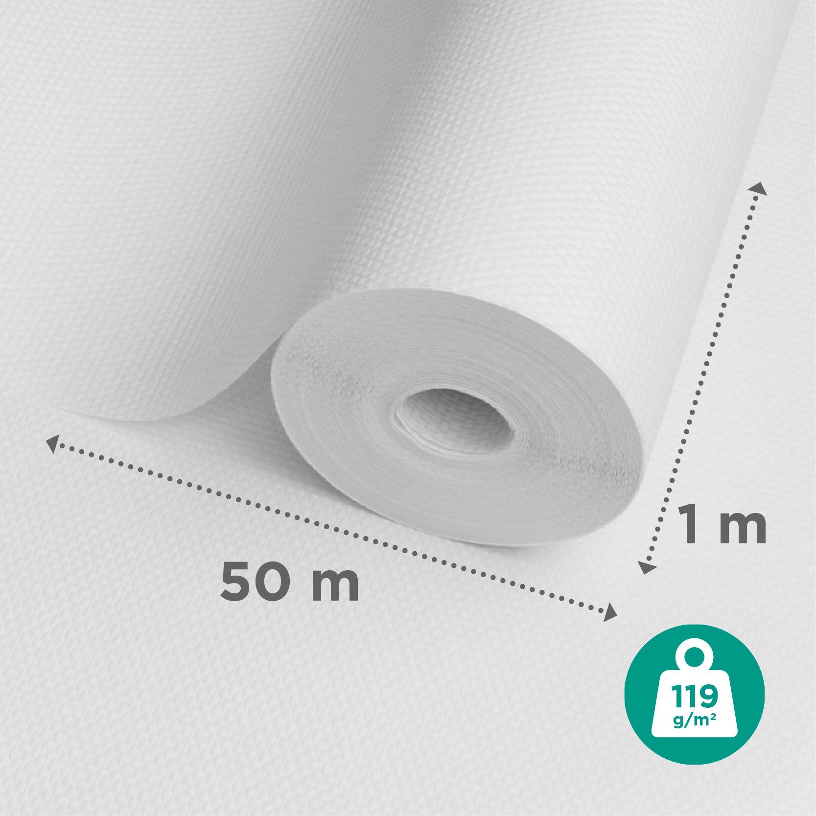 Sencys glasweefselbehang ruit 50m 119gram