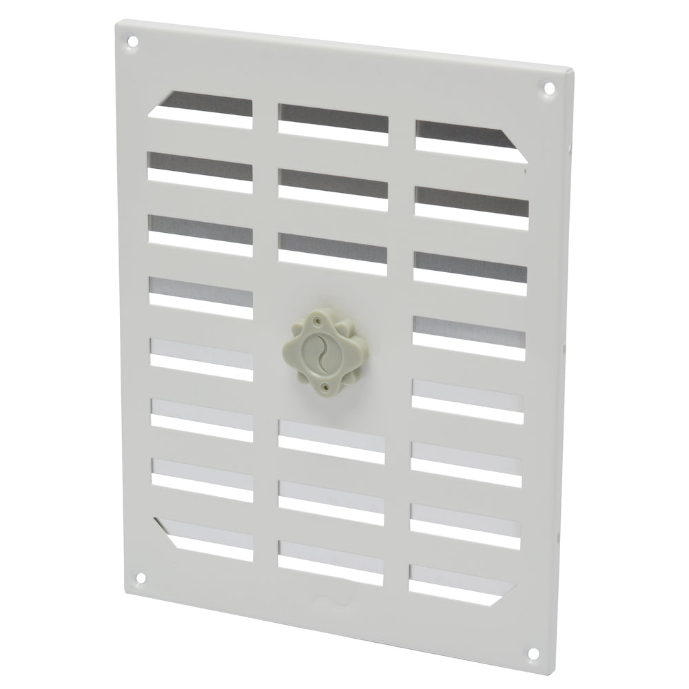 Sencys schuifrooster 19,5x24,5cm aluminium wit