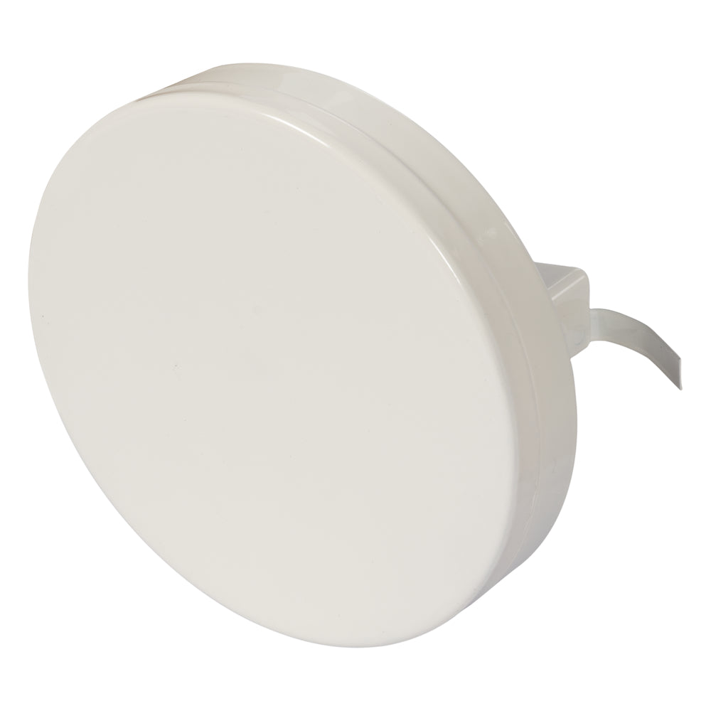 Sencys luchtventiel Plat Ø125mm staal wit