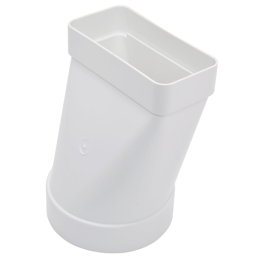 Sencys vlakkanaal 110x55mm Verloop Recht Ø100mm kunststof