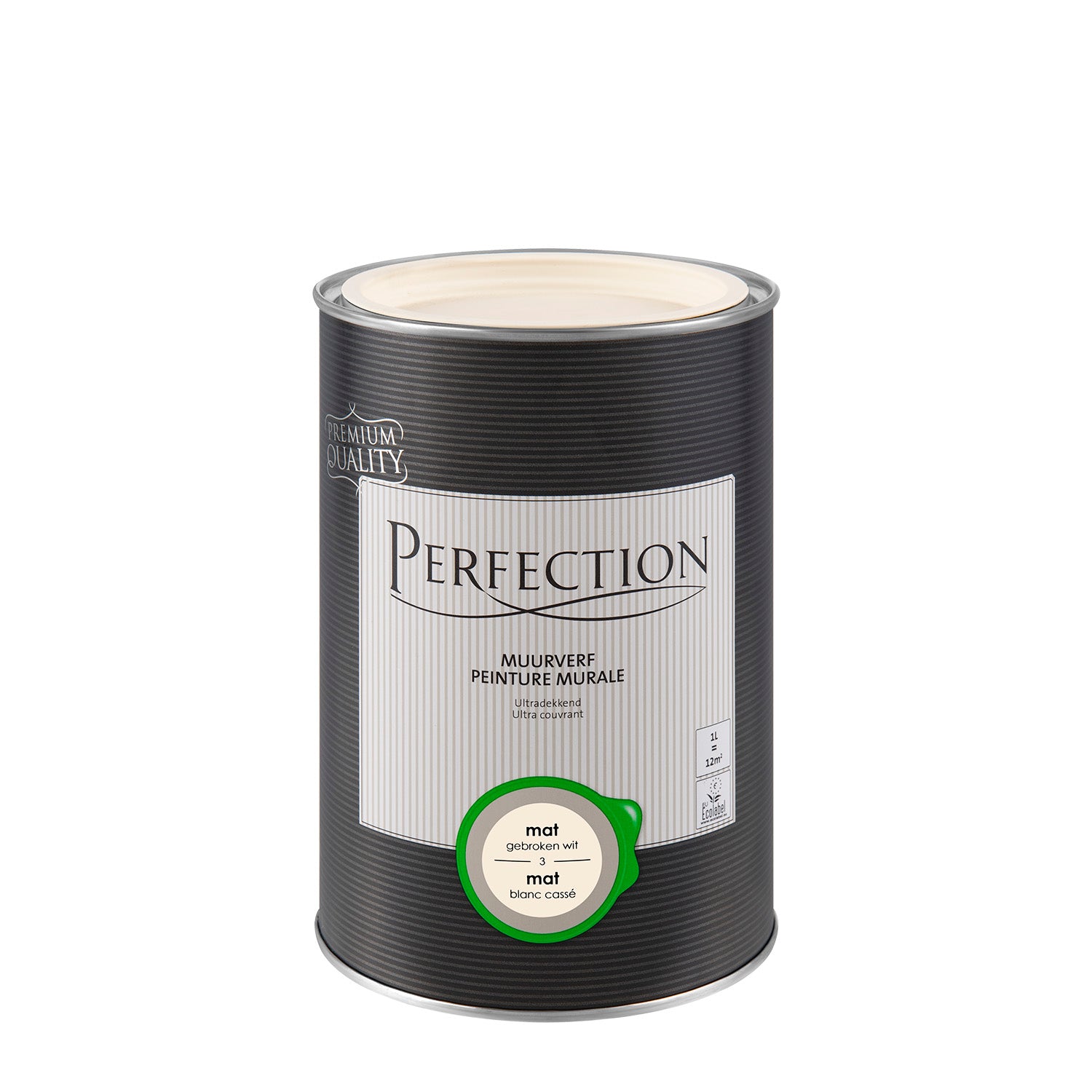 Perfection muurverf Ultradekkend mat gebroken wit 1L