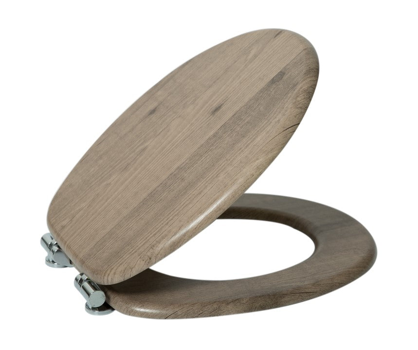 AquaVive toiletzitting MDF donker eik