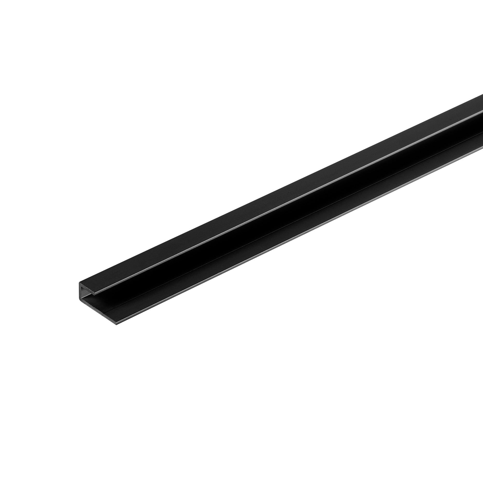 Dumaplast Dumawall start-of eindprofiel - W00 - U-profiel - aluminium - zwart - 260 cm