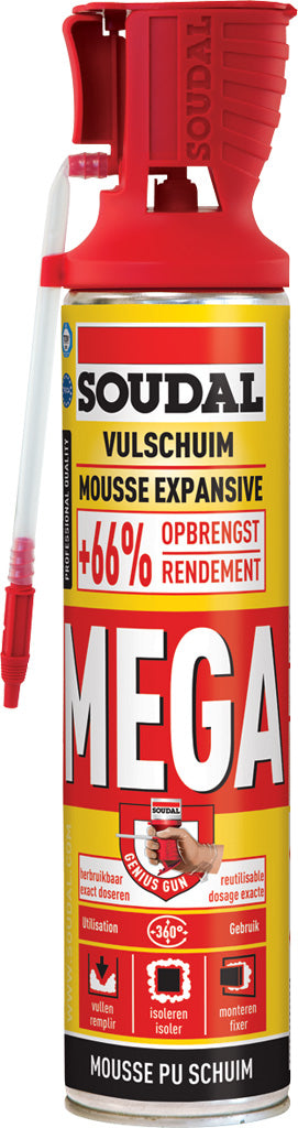 Soudal vulschuim Genius mega 600ml
