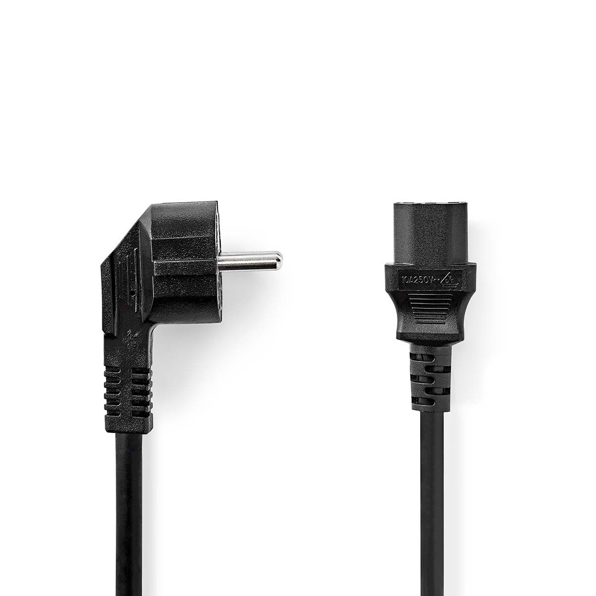 Nedis stroomkabel Fresh Green Box stekker met randaarde mannelijk - IEC-320-C13 2m zwart