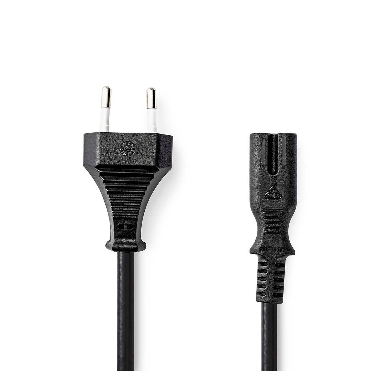 Nedis stroomkabel Fresh Green Box Euro mannelijk - IEC-320-C7 2m zwart