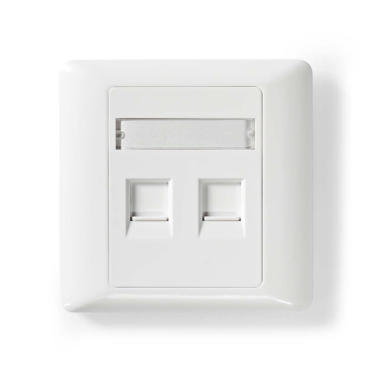 Nedis netwerk voorplaat Keystone Fresh Green Box RJ45 - 1 poorten wit