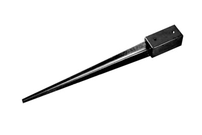 Giardino paalpunt verzinkt 71x71x750x150mm zwart
