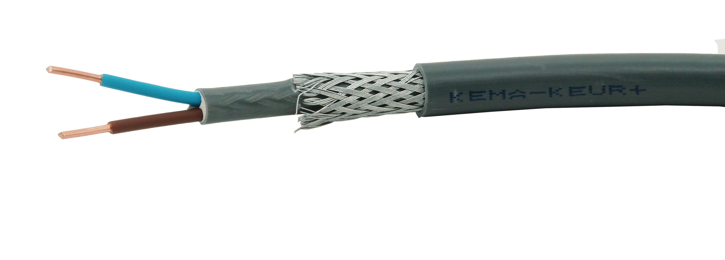 Sencys XMVK-AS grondkabel 10m 2x2,5 mm² grijs