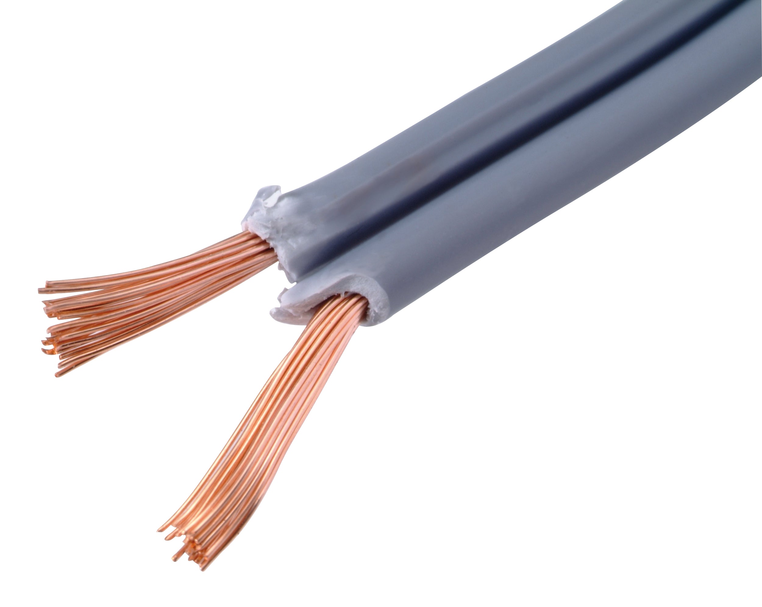 Sencys luidsprekerkabel 2x0,5 gris 20m