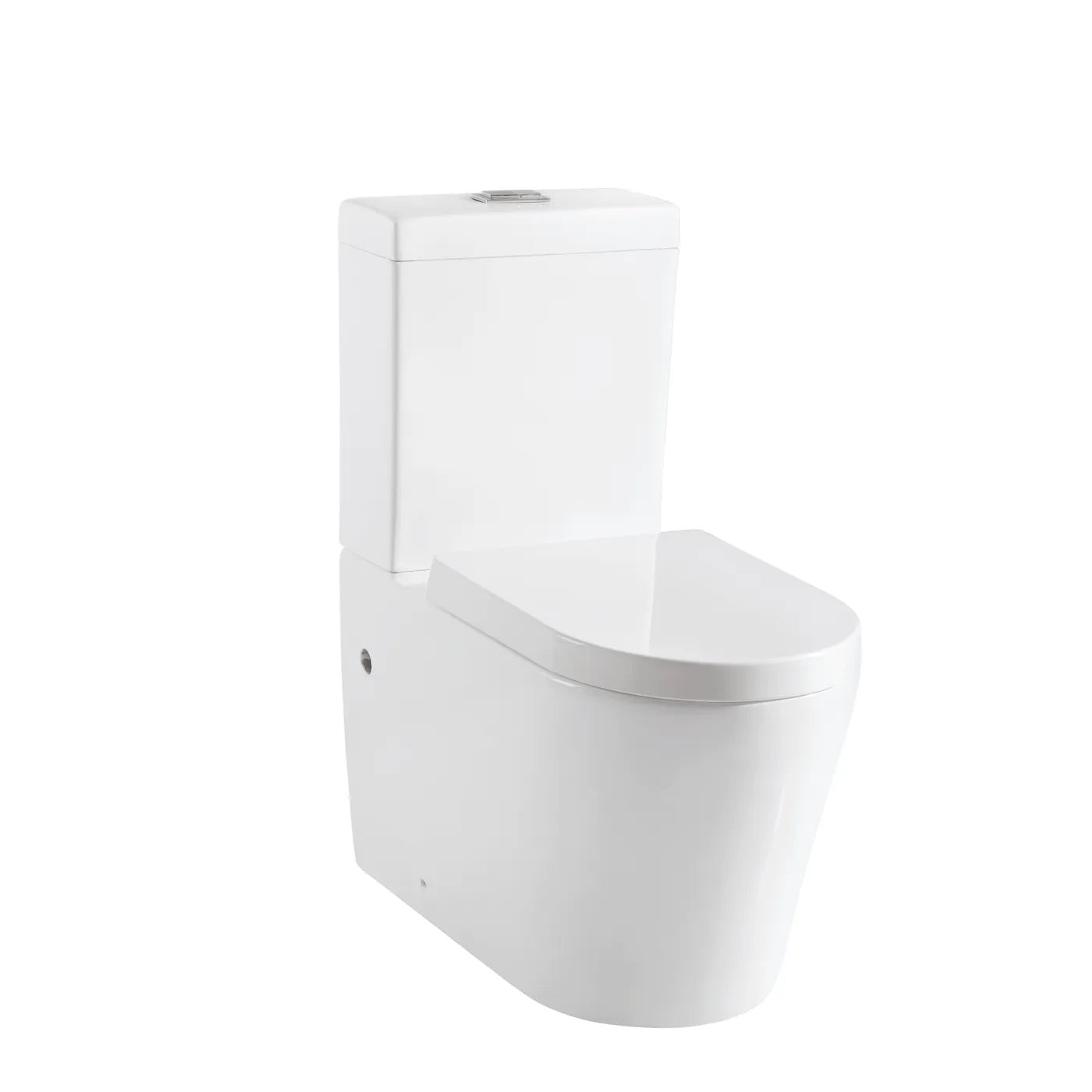 Aquazuro duoblok toilet Savio 2 I Universele afvoer I Quick release & Soft-close toiletzitting wit
