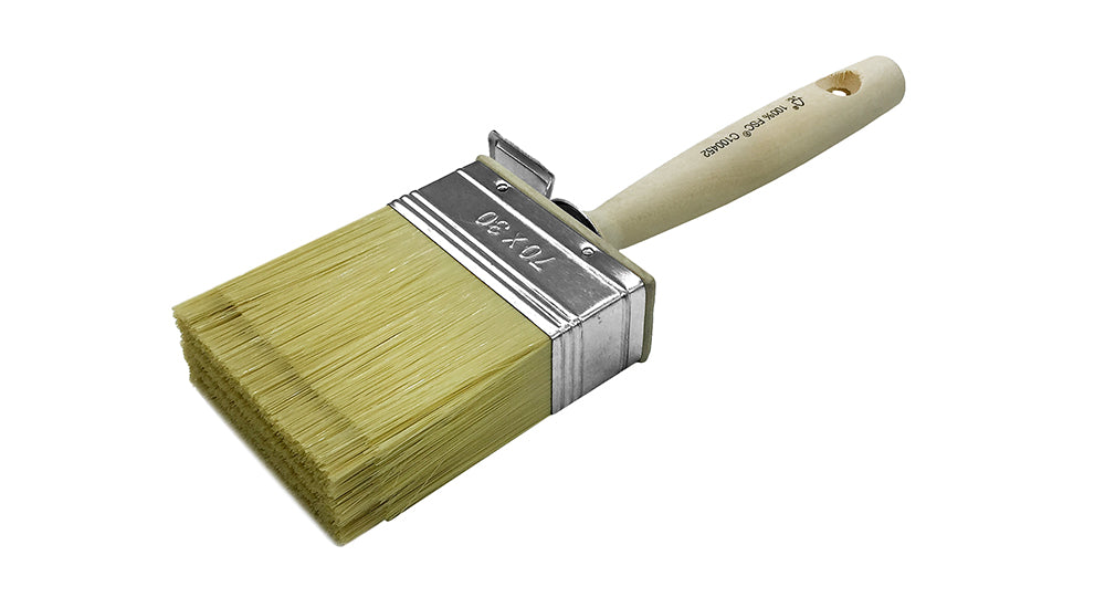 Sencys verfborstel hout metaal 3x7cm