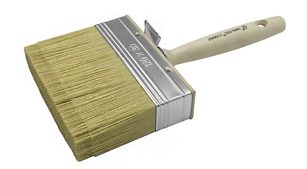 Sencys verfborstel hout metaal 3x12cm