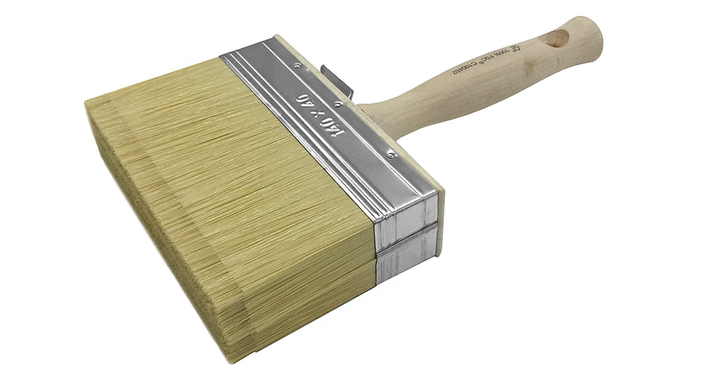 Sencys verfborstel hout metaal 4x14cm