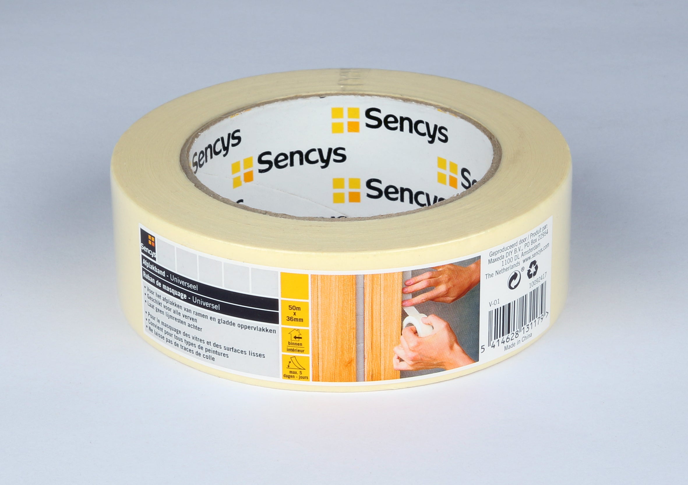 Sencys afplakband universeel 50mx36mm