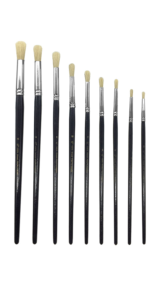 Sencys set ronde kwasten 9st