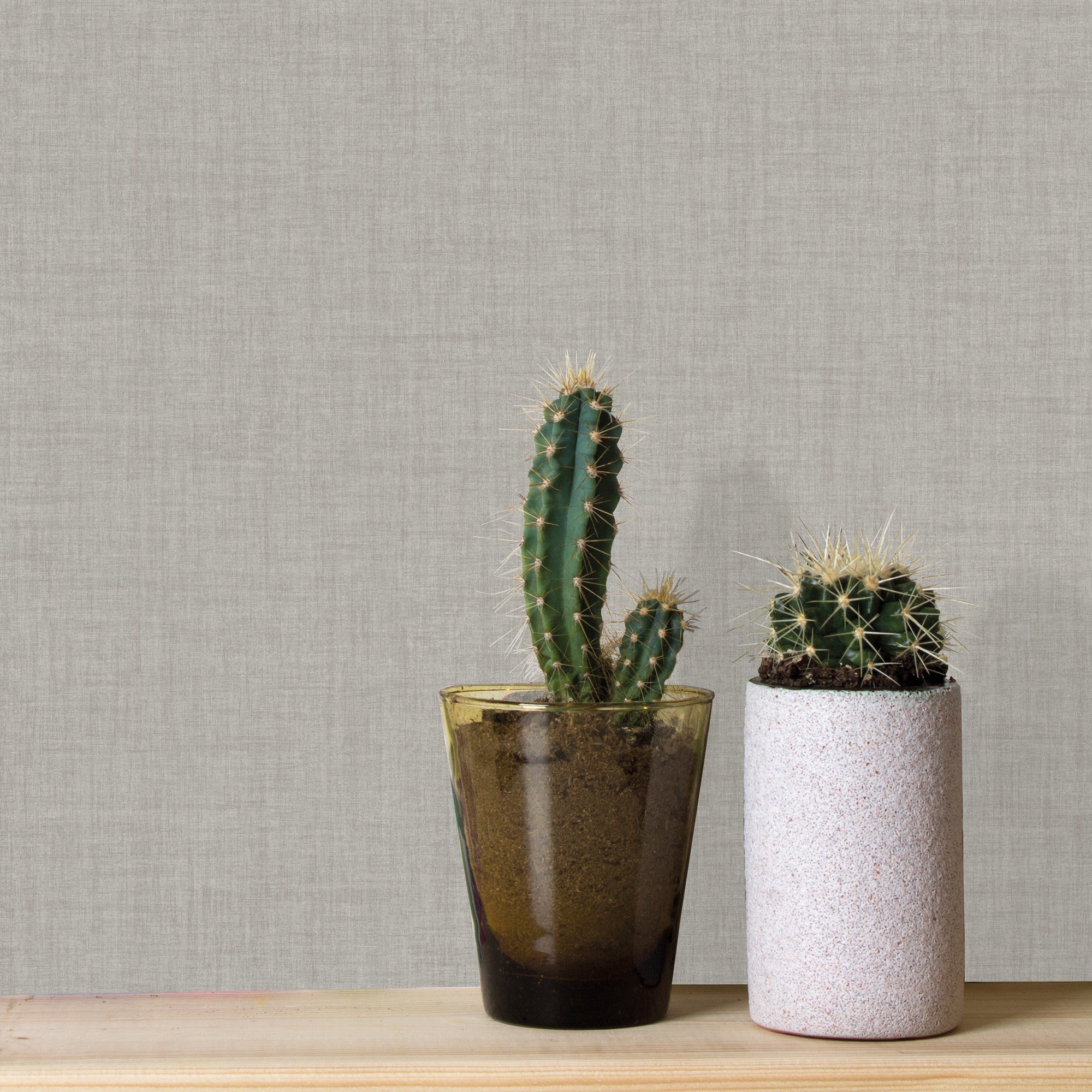 Decomode vliesbehang Mat textiel licht grijs