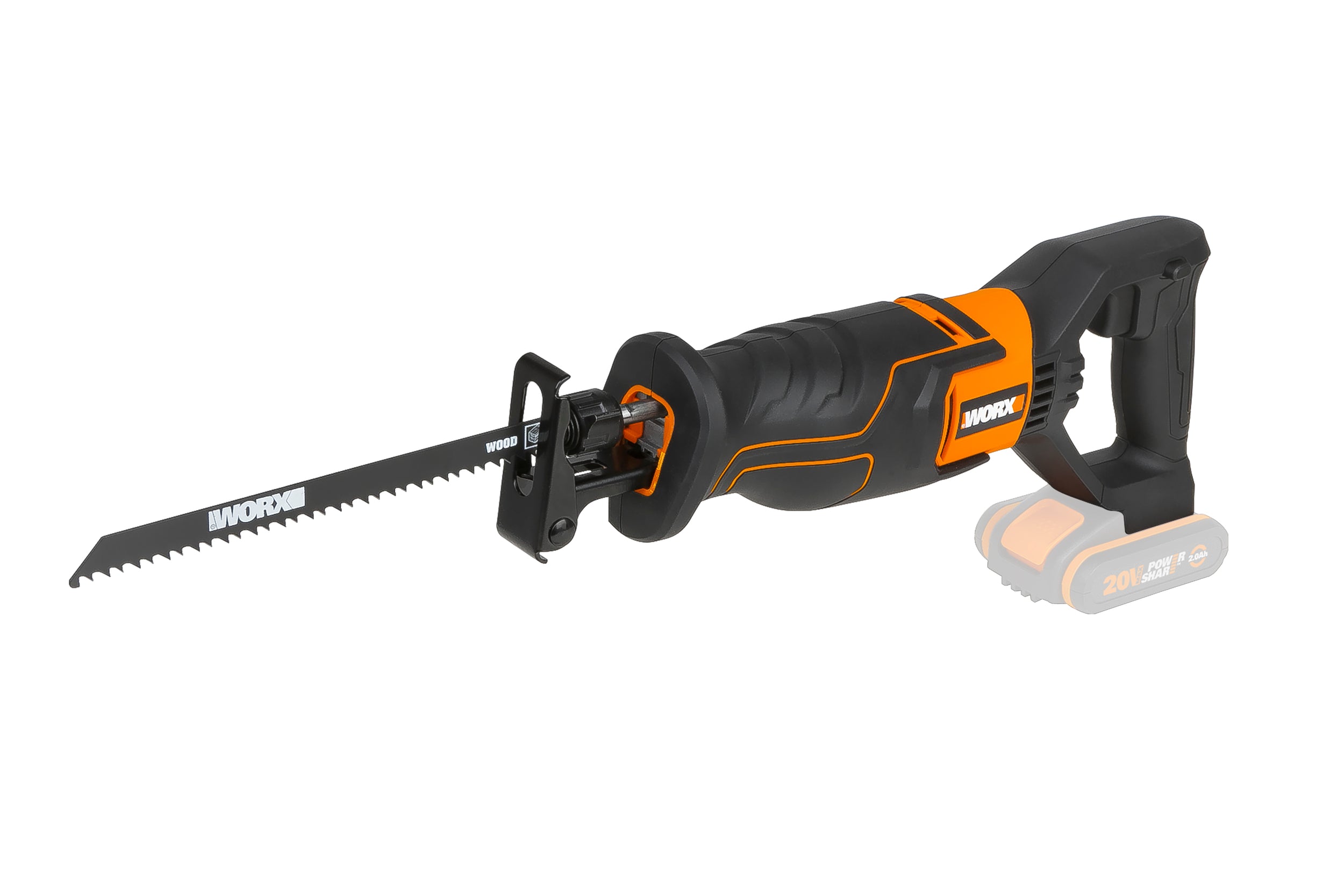 Worx reciprozaag WX500.9 20V (zonder accu)