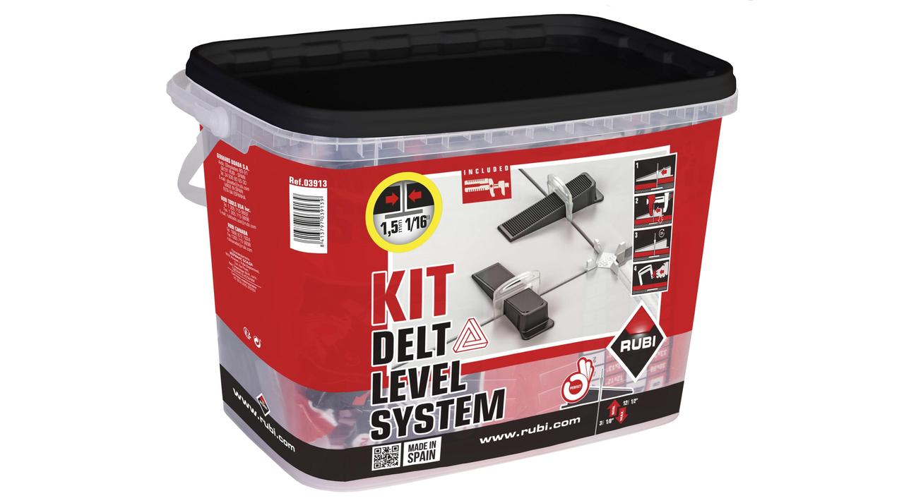 Rubi Delta Leveling System startersset voor voeg 1,5mm, hoogte 3-12mm