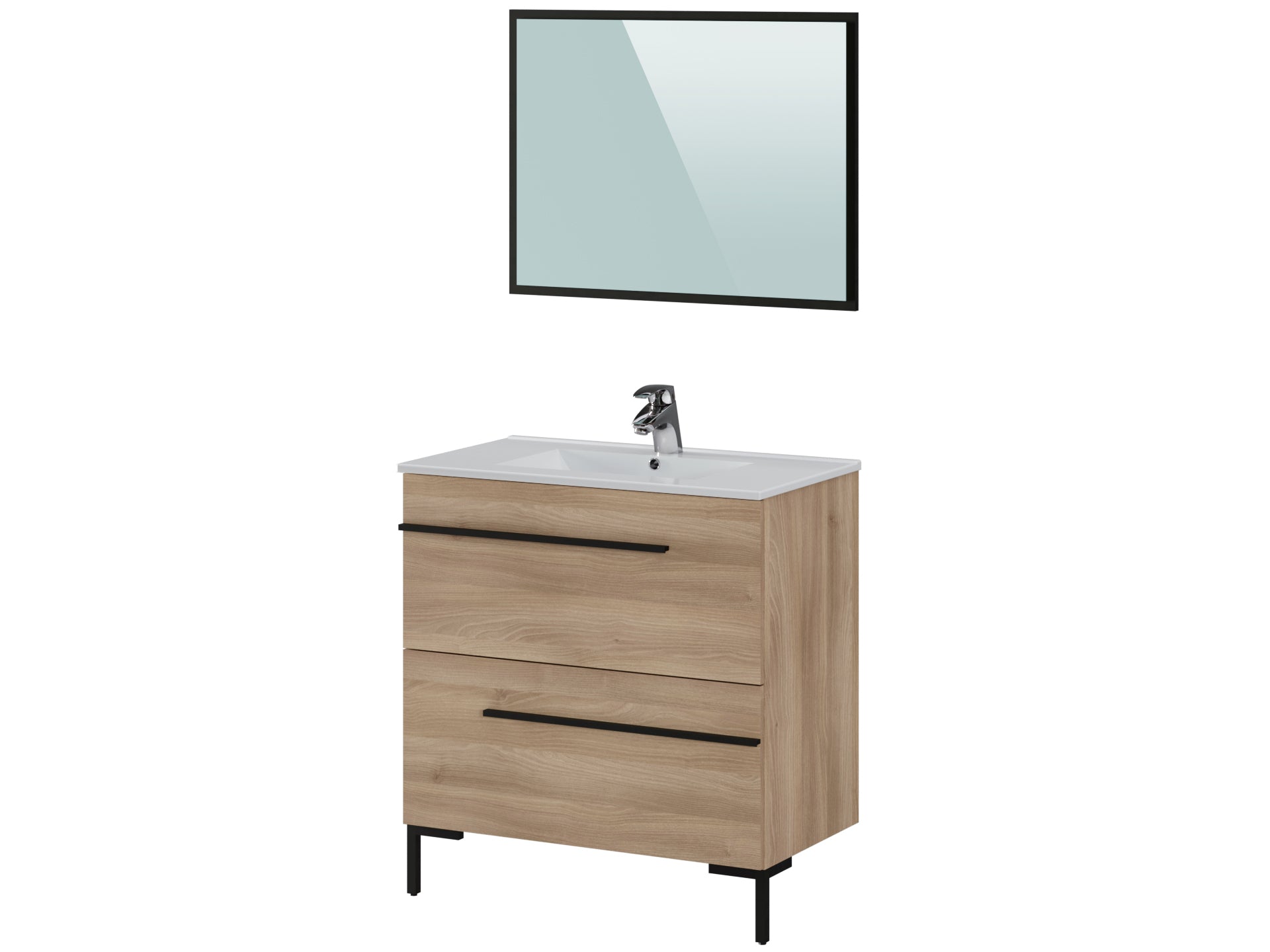 T-Bath badmeubelset Inga 80cm eik