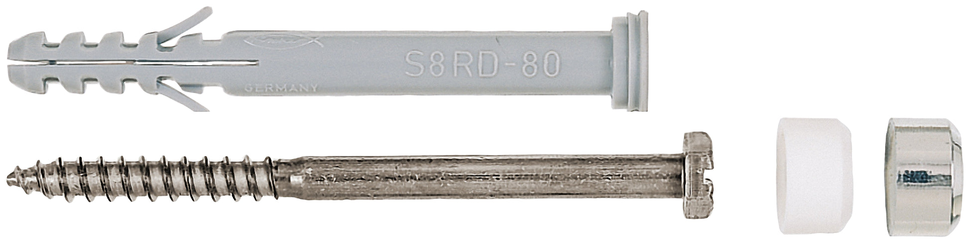 Fischer set WC-bevestiging S 8 RD 80 2st.