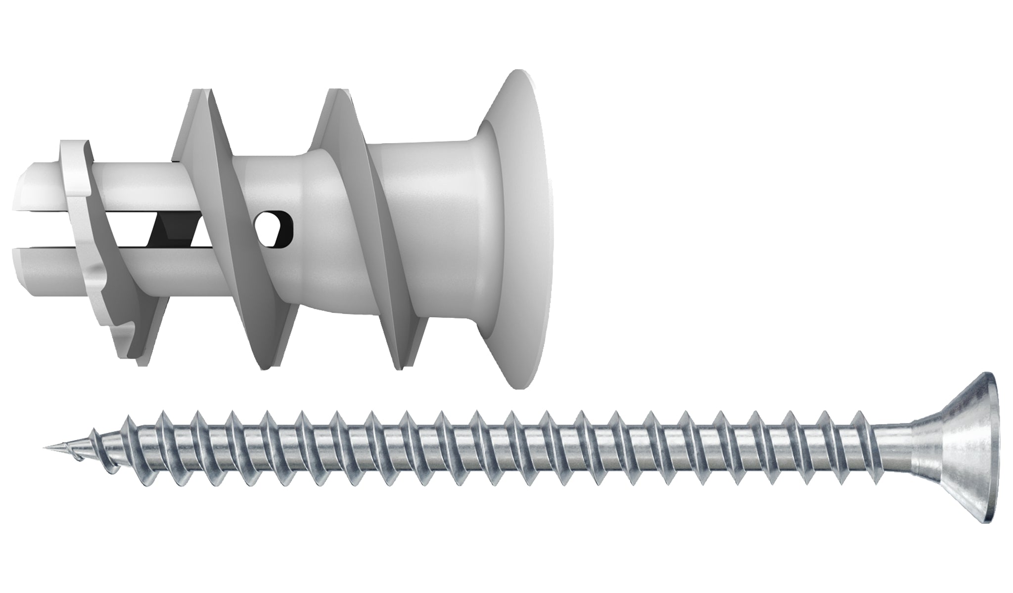 Fischer nylon gipsplaatplug GK S + schroef 5st.
