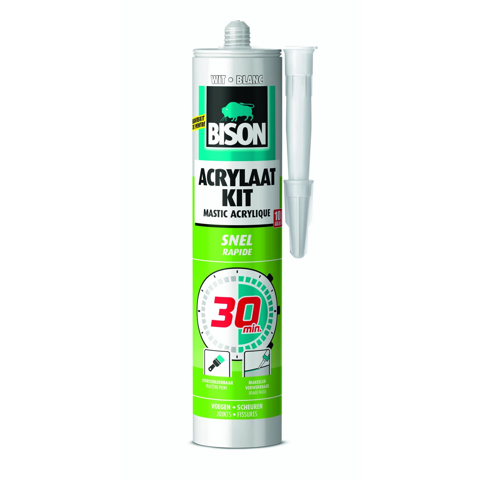 Bison acrylaatkit 30 min wit 300ml