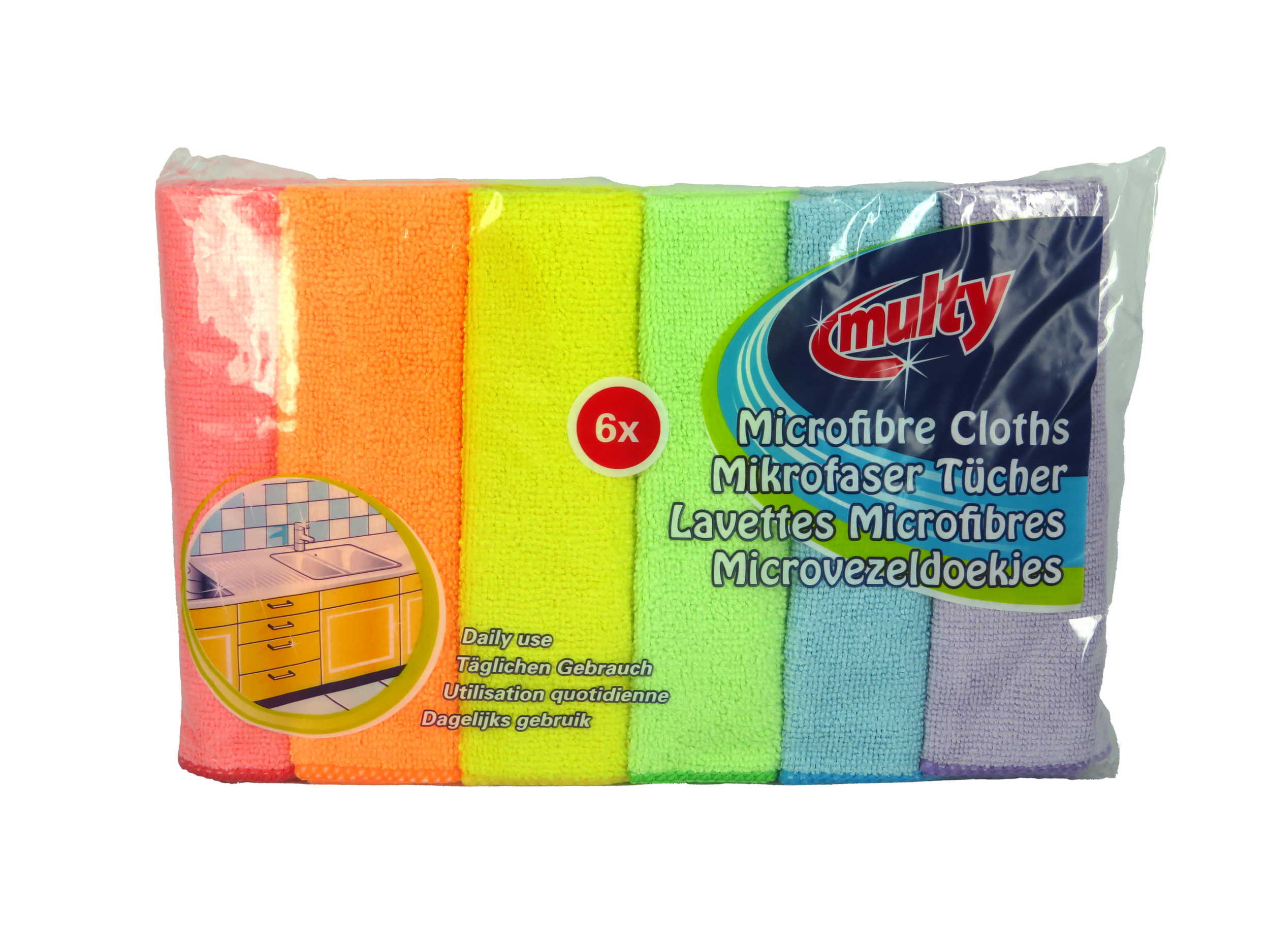 Multy microvezeldoeken 6 stuks