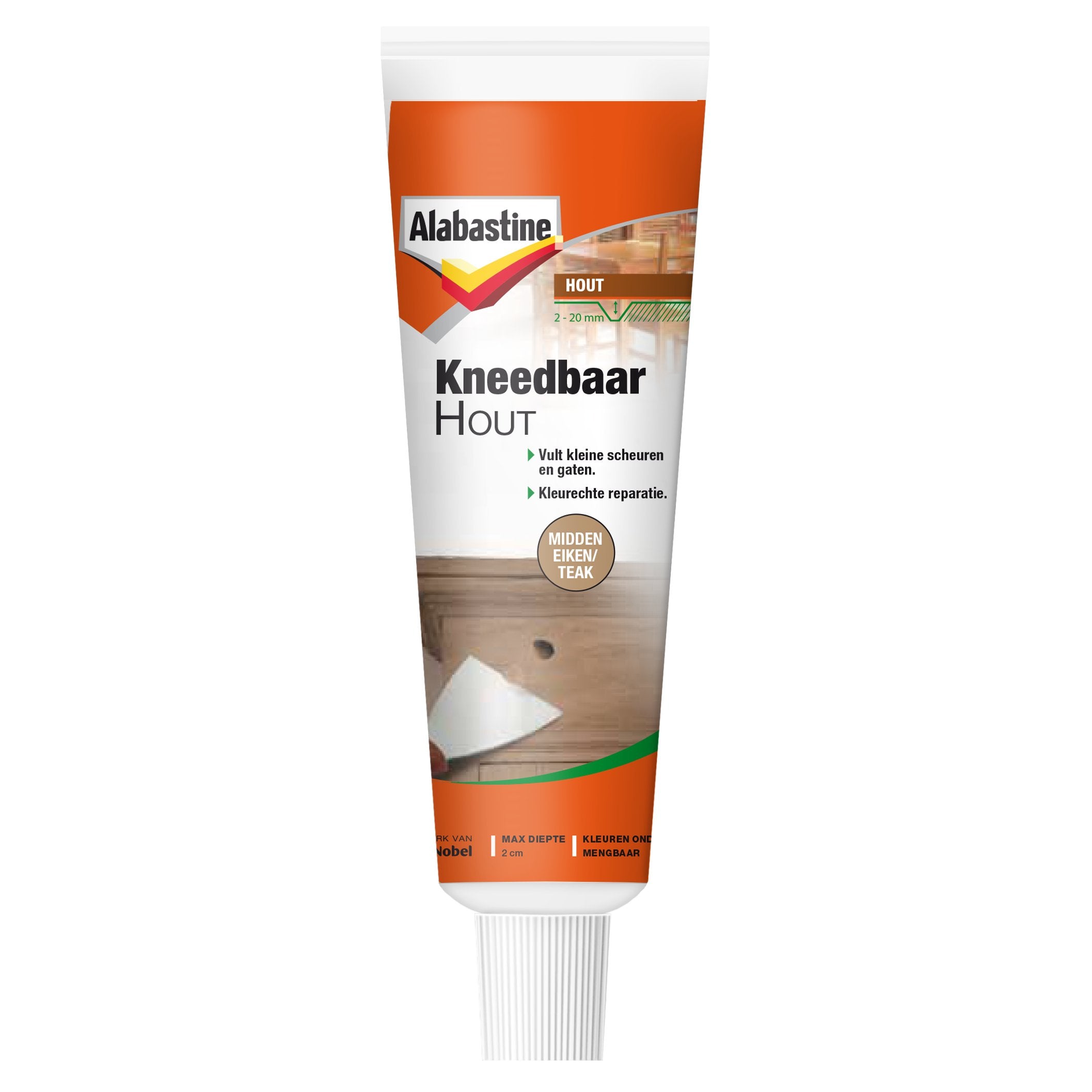 Alabastine kneedbaar hout midden eiken 75gr