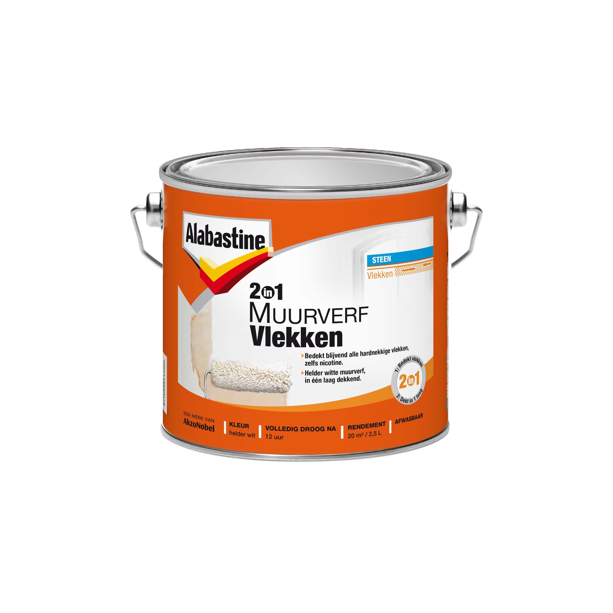 Alabastine muurverf vlekken 2 in 1 2,5L