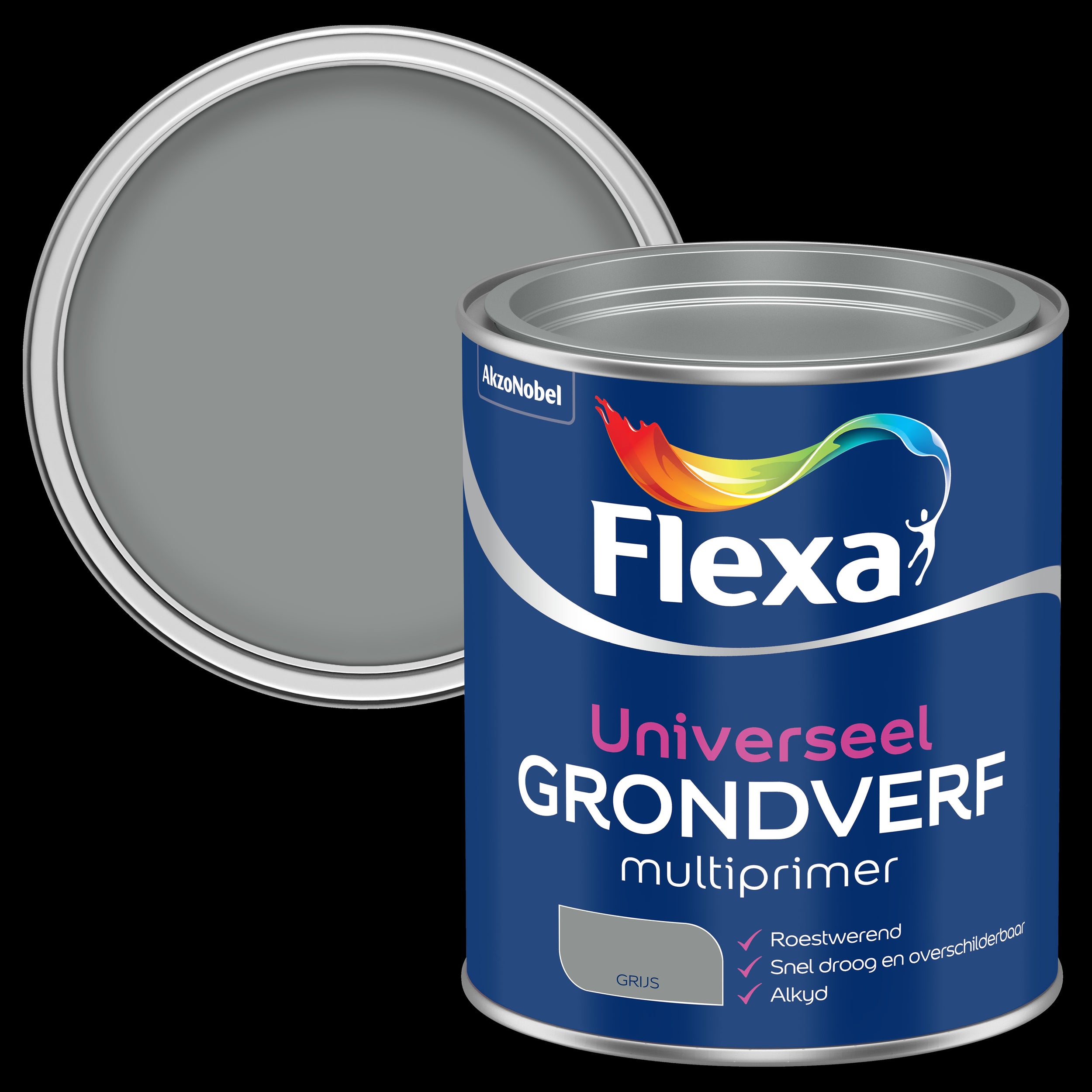 Flexa universele grondverf grijs 750ml
