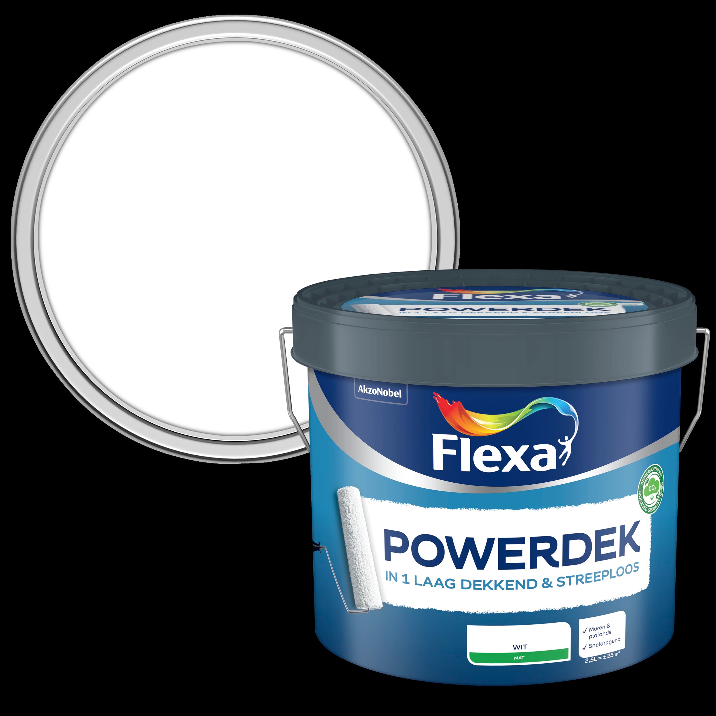 Flexa muurverf Powerdek Muren & Plafonds 2,5L