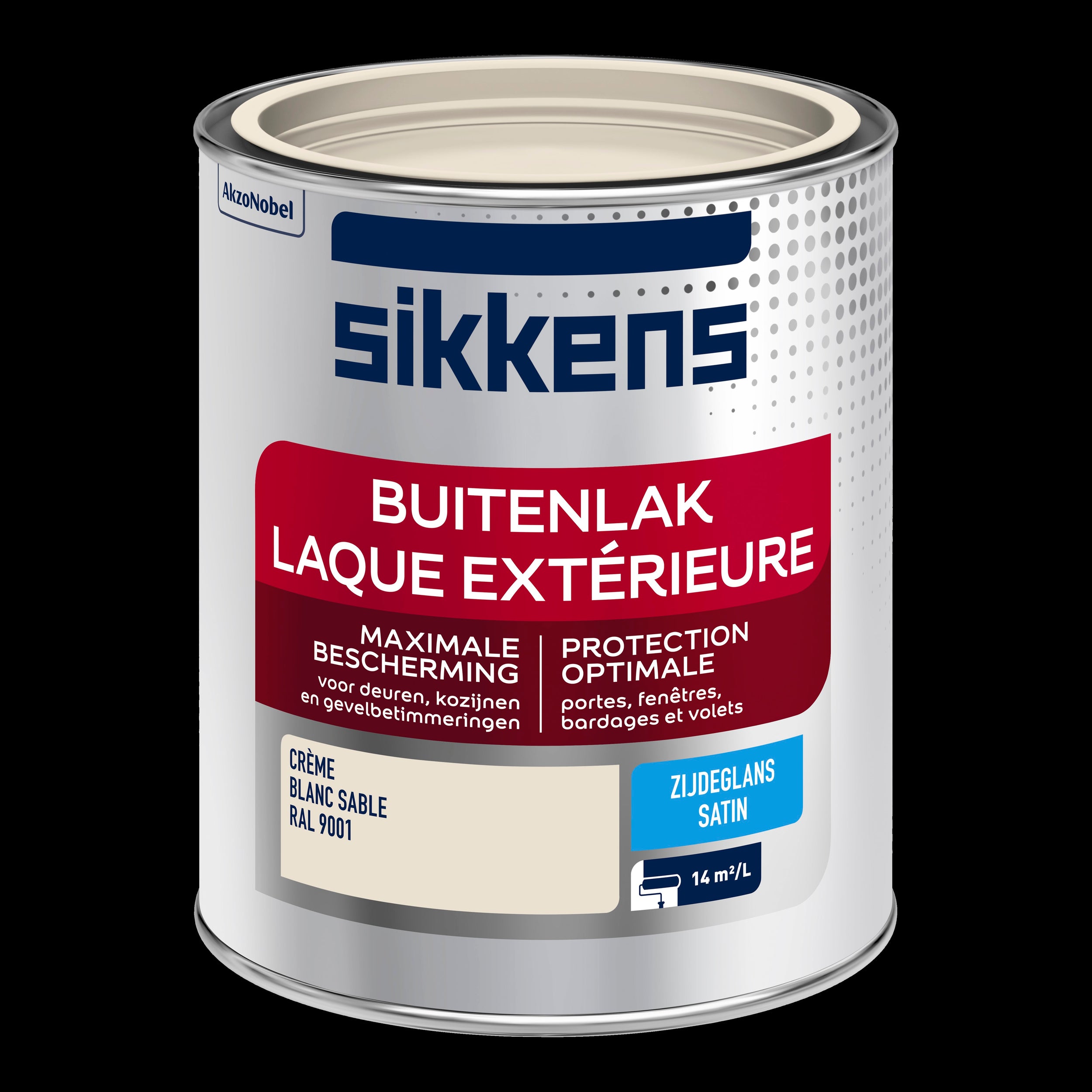 Sikkens buitenlak zijdeglans RAL 9001 0,75L