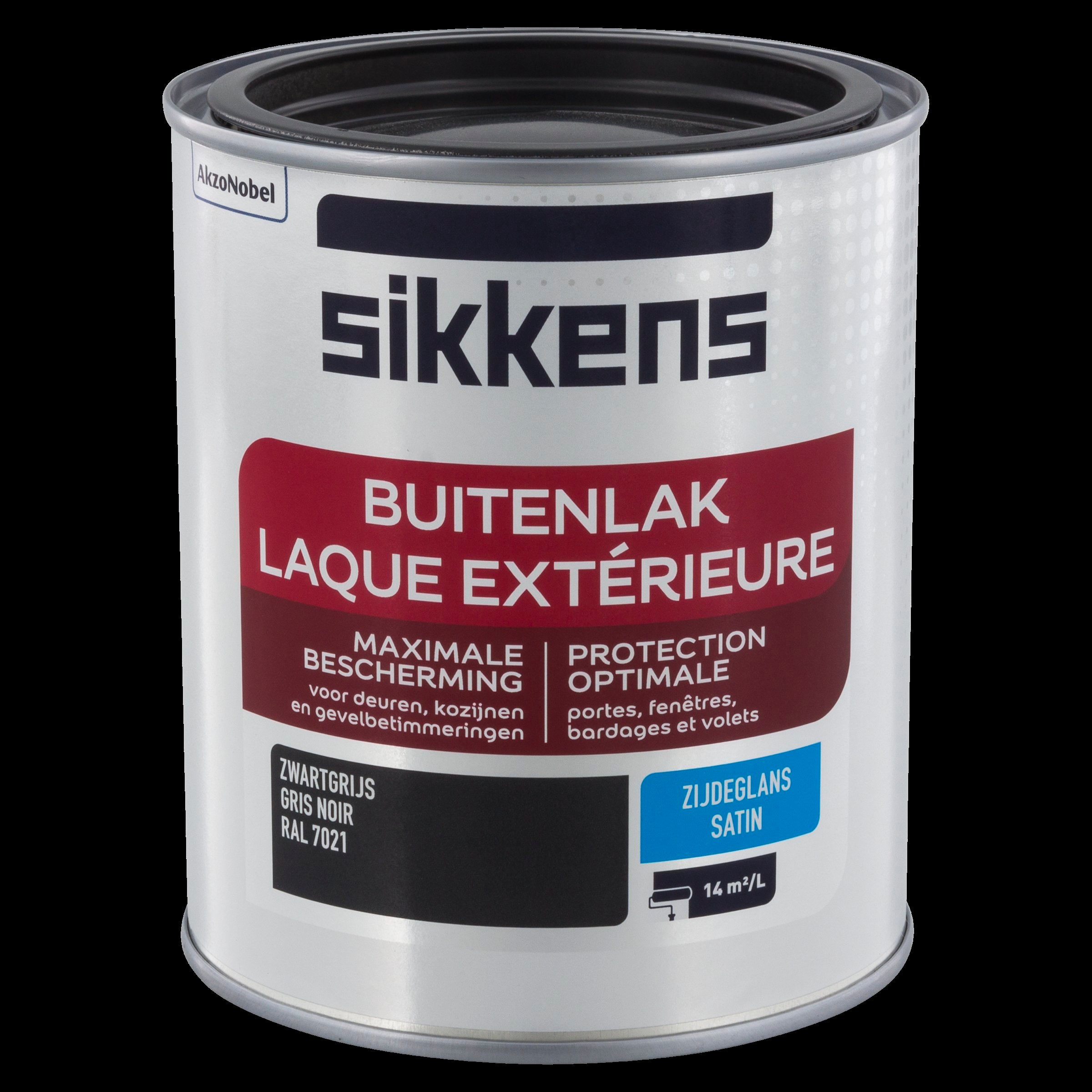 Sikkens buitenlak zijdeglans RAL 7021 0,75L