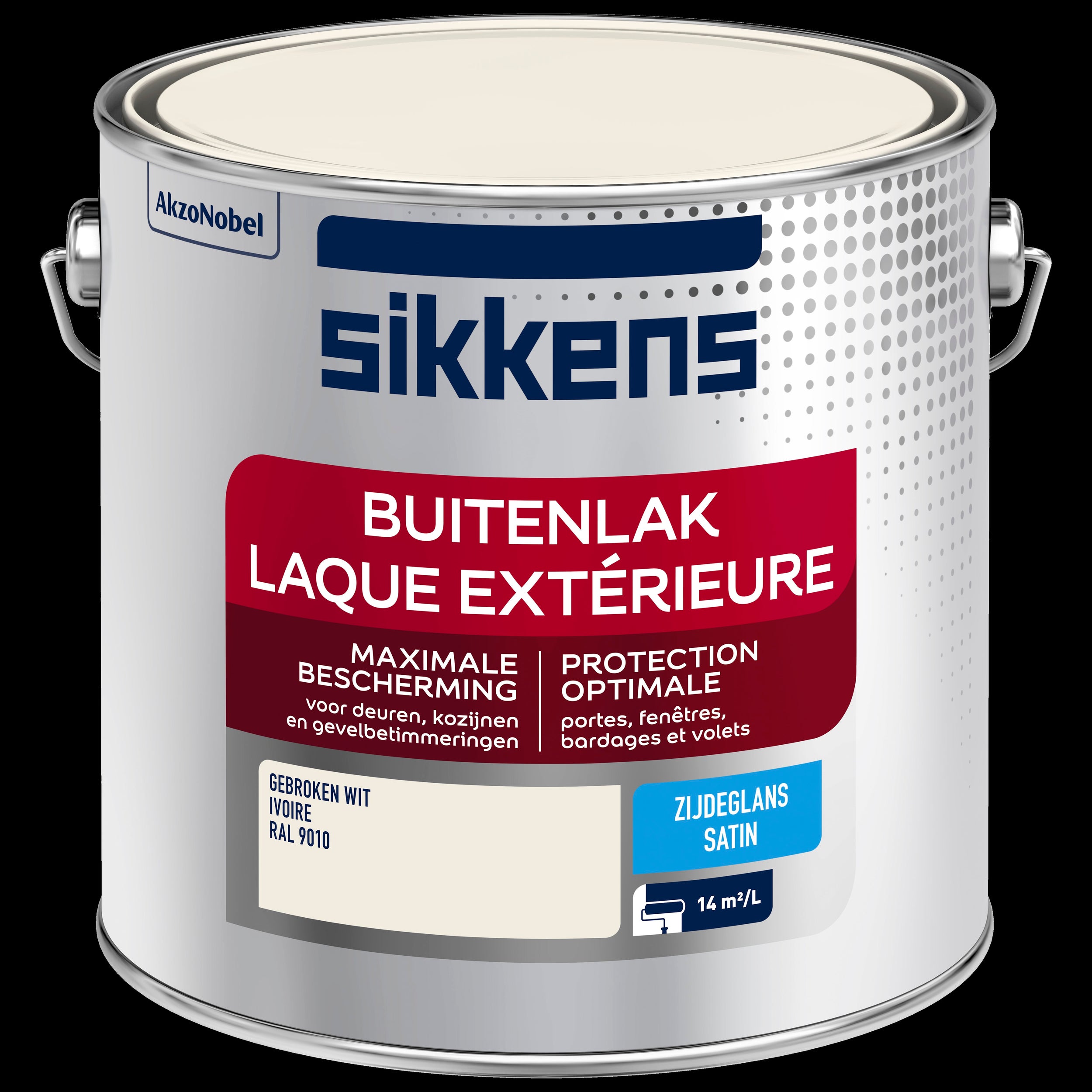 Sikkens buitenlak zijdeglans RAL 9010 2,5L