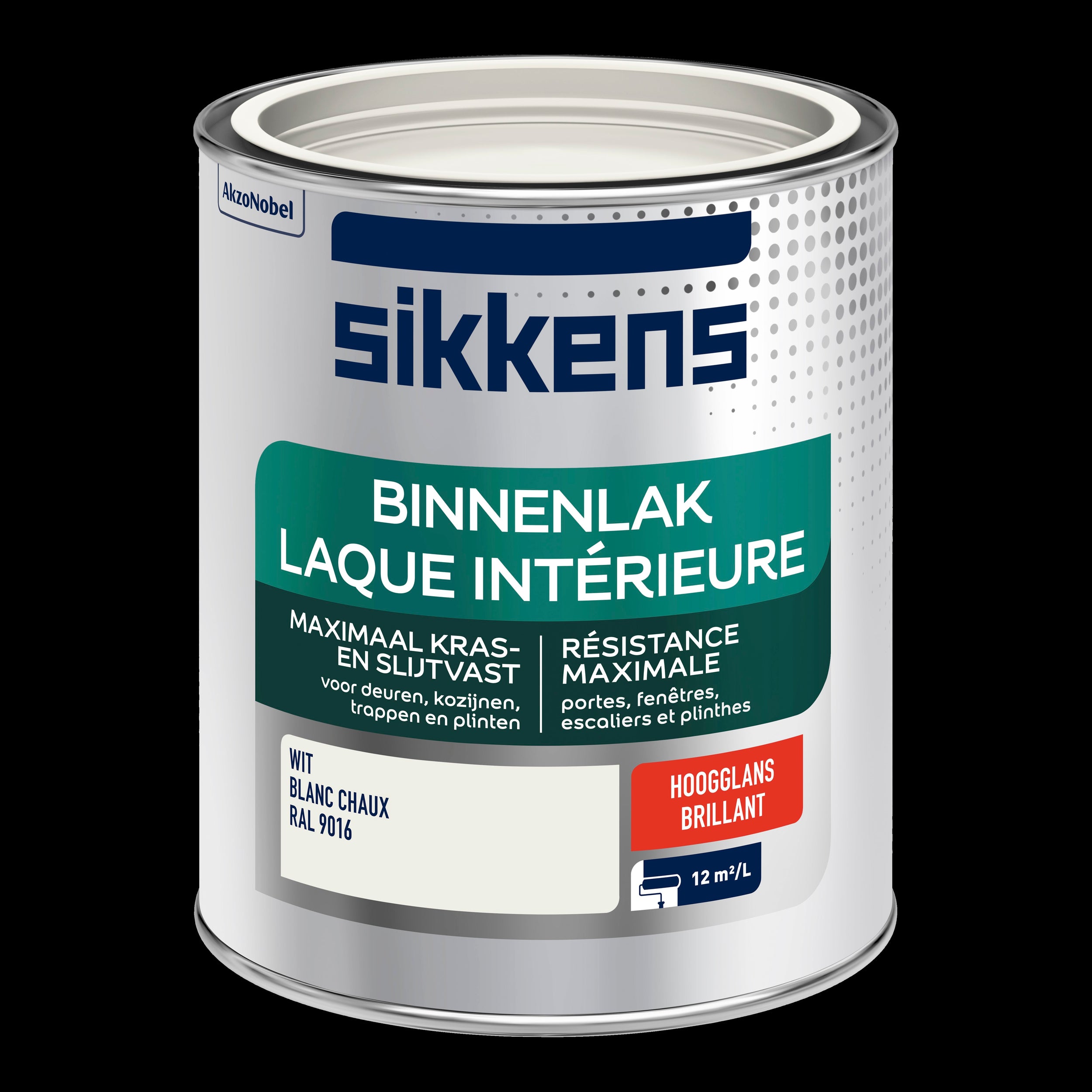 Sikkens binnenlak hoogglans RAL 9016 750ml