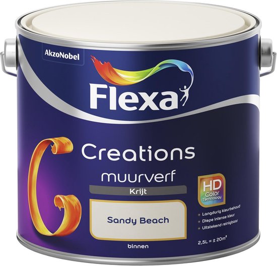 Flexa muurverf Creations krijt sandy beach 2,5L