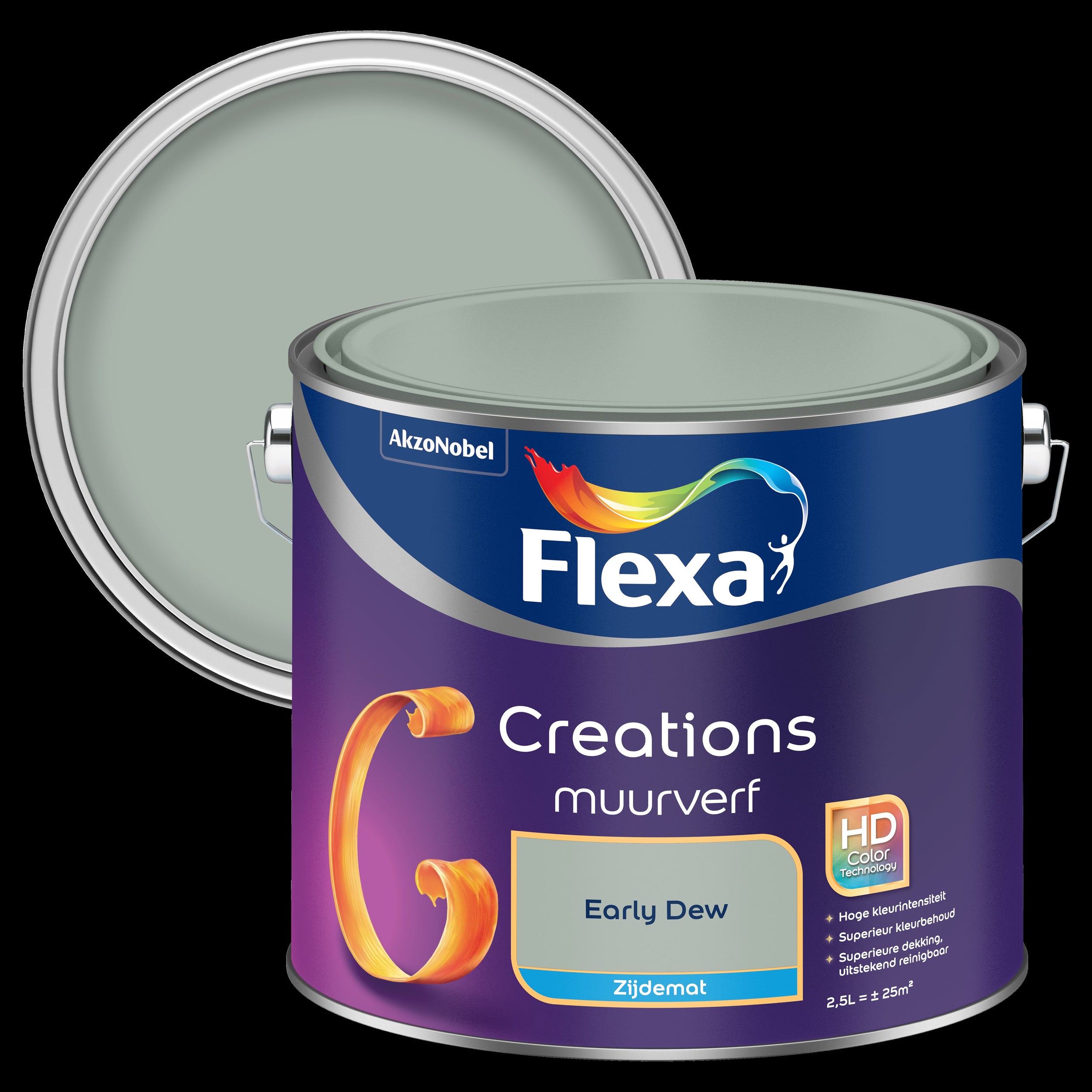 Flexa muurverf Creations zijdemat early dew 2,5L
