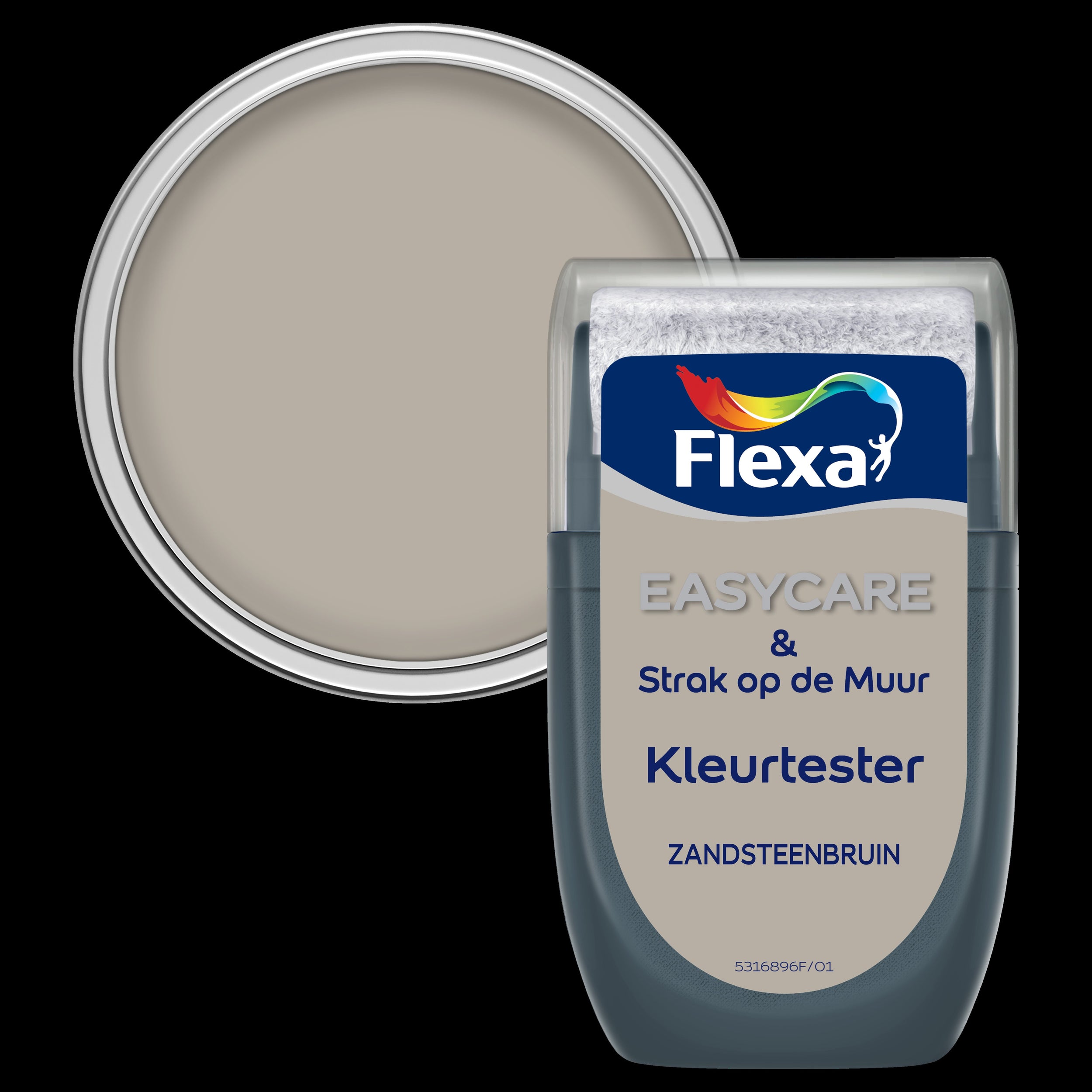 Flexa muurverf tester Strak op de Muur zandsteenbruin 30ml