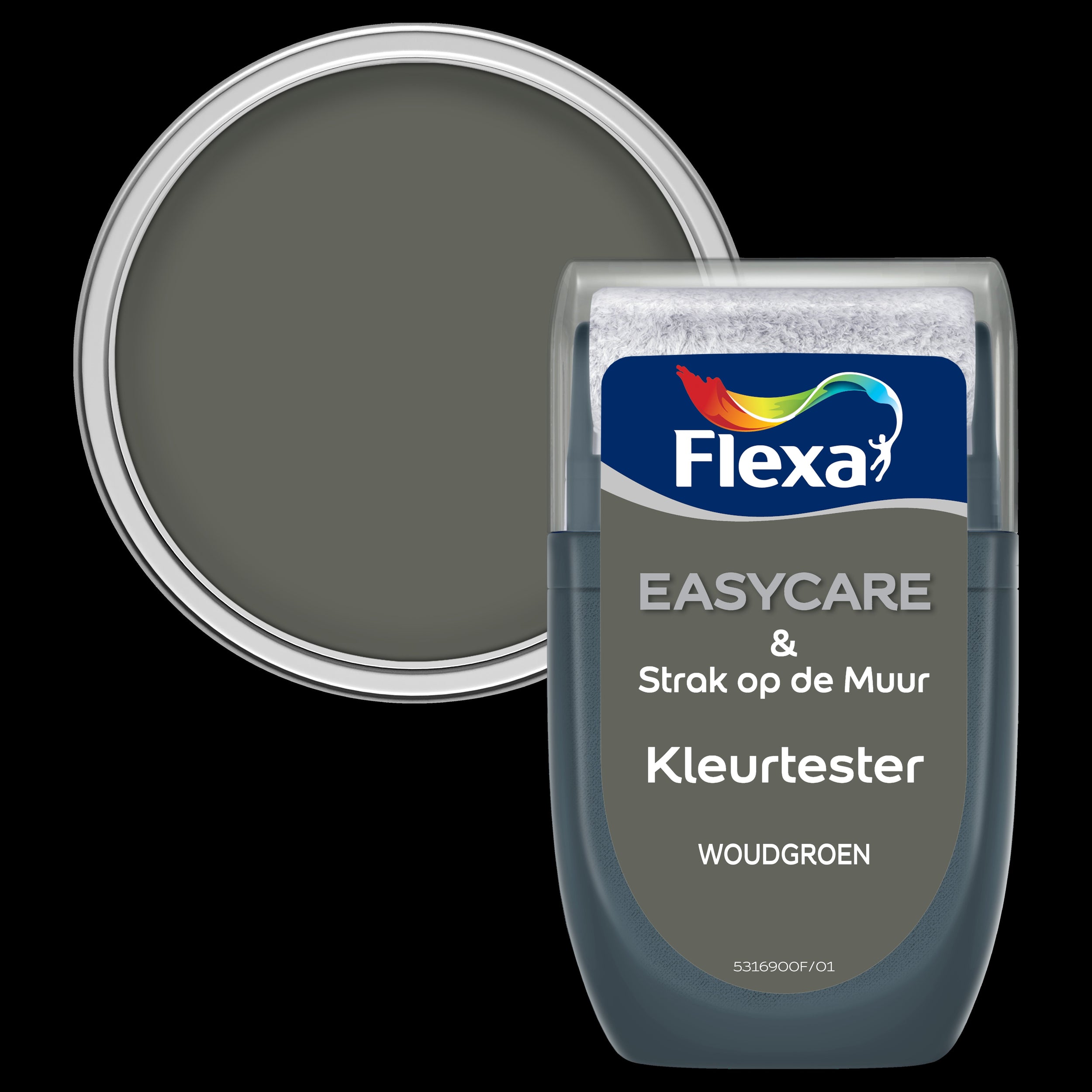 Flexa muurverf tester Strak op de Muur woudgroen 30ml